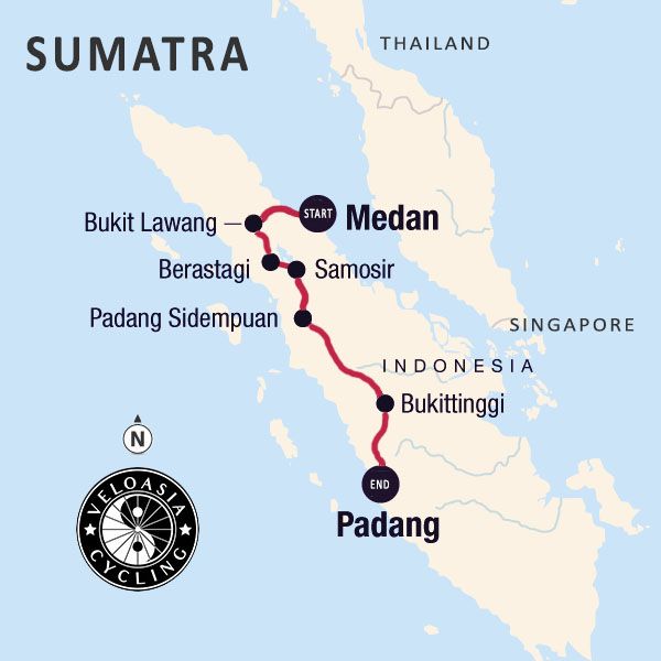faillissement Tether Ouderling VeloAsia Sumatra Itinerary